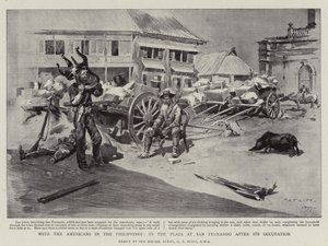 With the Americans in the Philippines, in the Plaza at San Fernando after its Occupation